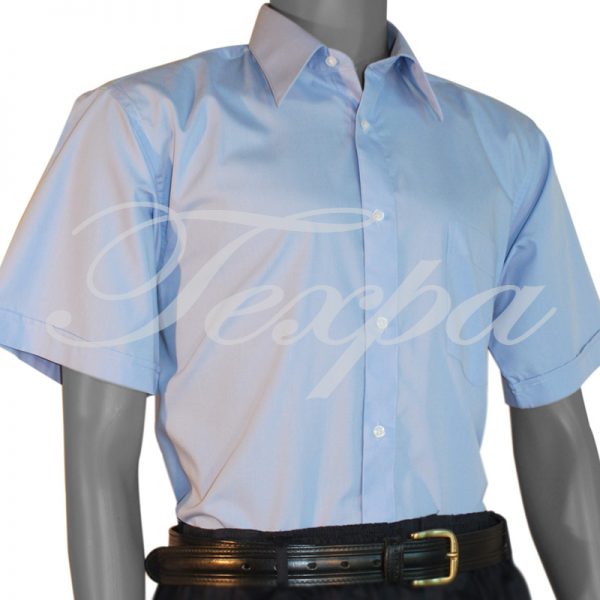 Camisa Oxford Hombre Manga Corta 55%ALG 45%POLY