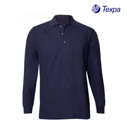 POLERA PIQUÉ MANGA LARGA HOMBRE